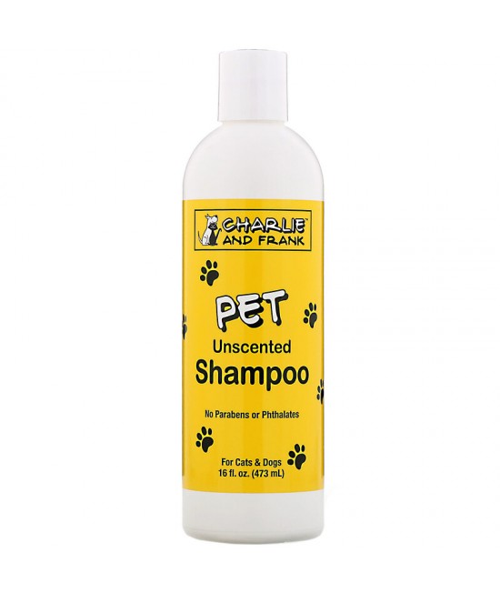 Charlie & Frank, Pet Shampoo, Unscented, 16 fl oz (473 ml)