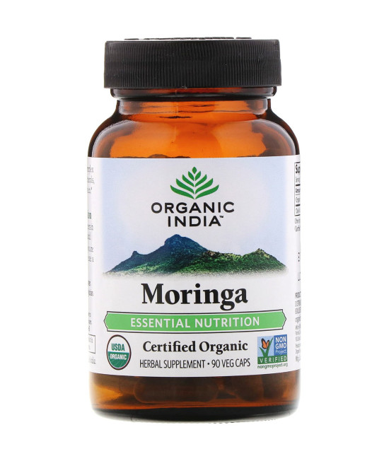 Organic India, Moringa, Essential Nutrition , 90 Veg Caps
