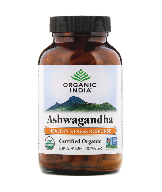 Organic India, Ashwagandha, 180 Veg Caps